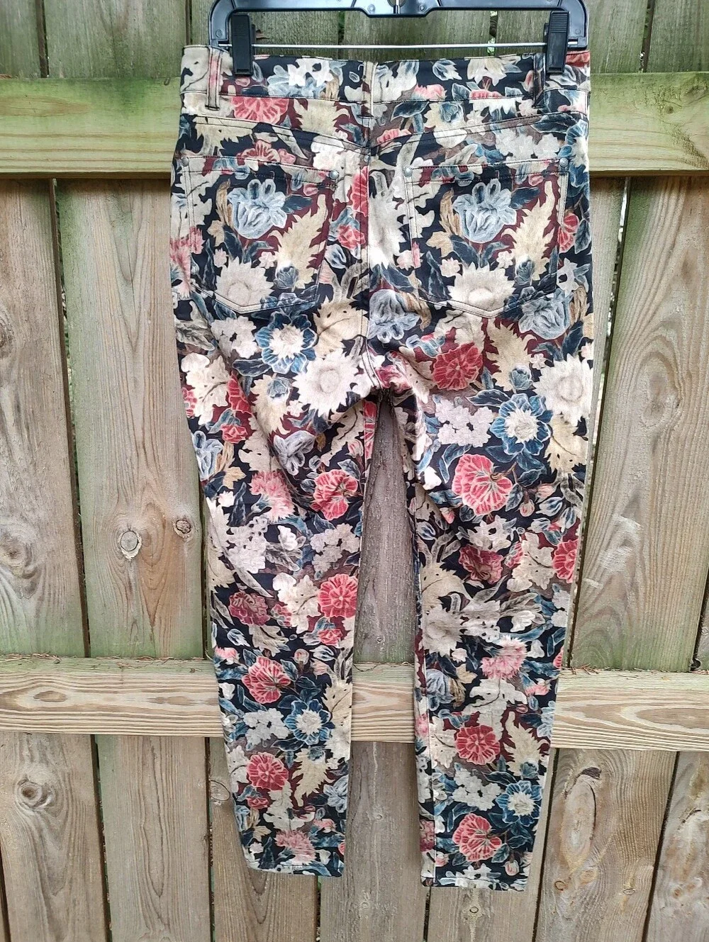 🏵️ Peruvian Connection Slim Cotton Floral Pants Size 6
